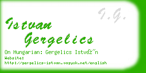 istvan gergelics business card